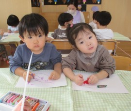 今日のみかん組の様子🍊