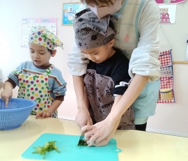 ぶどう組クッキング