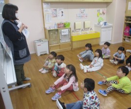 手洗いうがい指導（ばなな）