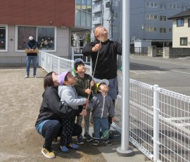 鯉のぼりをあげました🎏