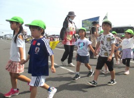 防災教室・避難訓練（二次避難）