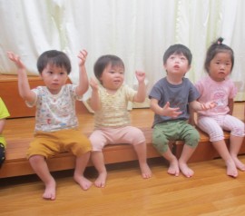 今日のもも組の様子🍑