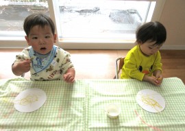 今日のもも組の様子🍑