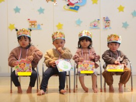 11月のお誕生会【１部どんぐり組・もも組・ちゅうりっぷ組